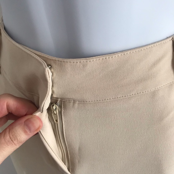 San Francisco High Waisted Cream Pleated Straight Leg Pants - Picture 15 of 16